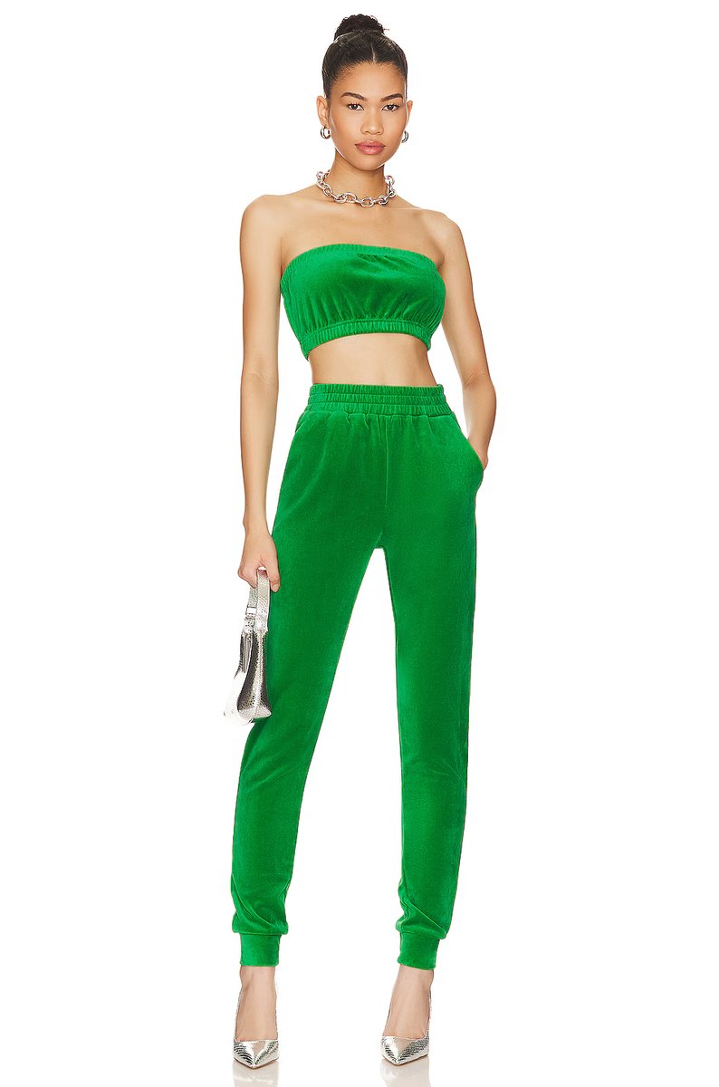 revolve Penelope Velour Pant Set - 4