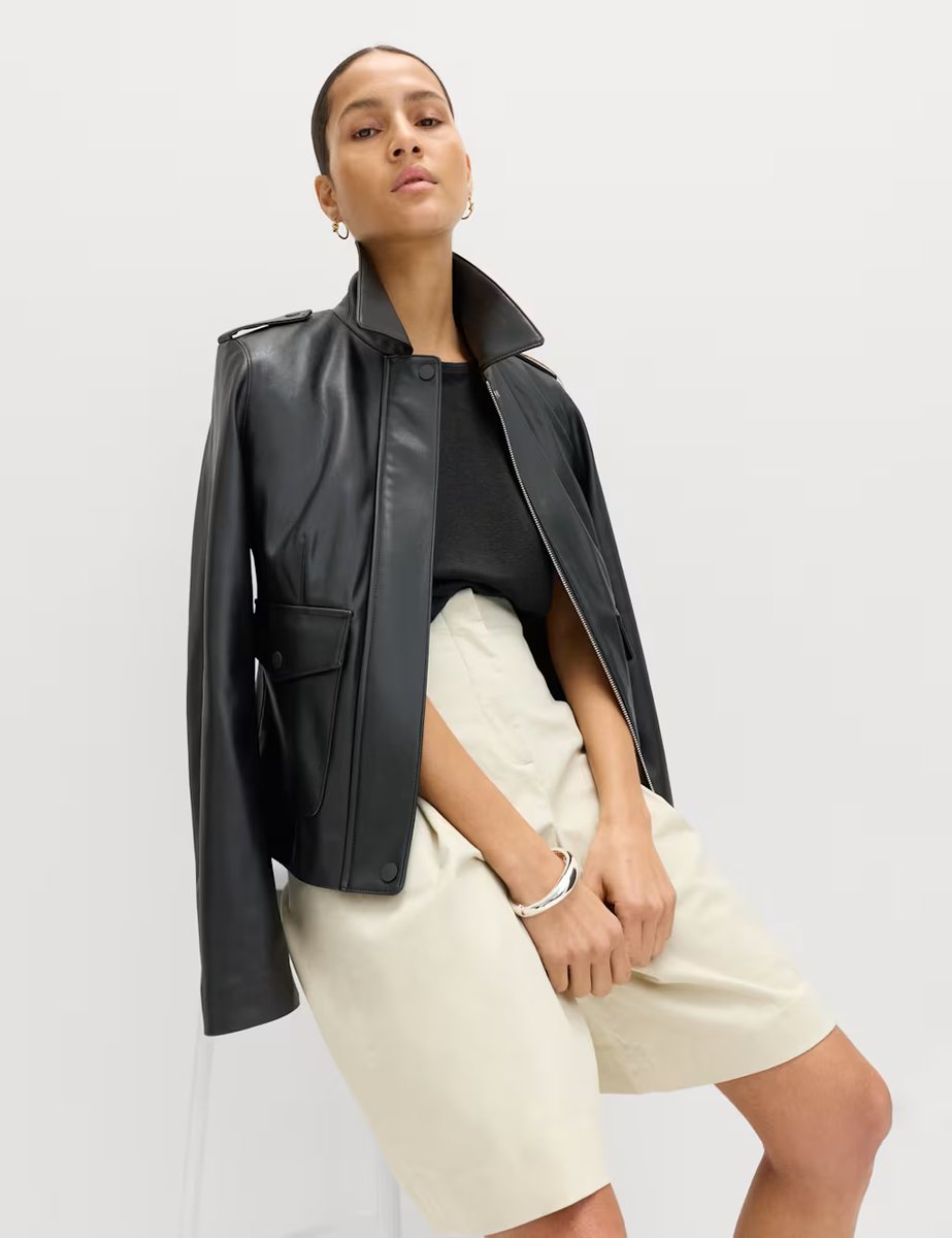 Marks & Spencer M&S Linen Blend T-Shirt Black - 2