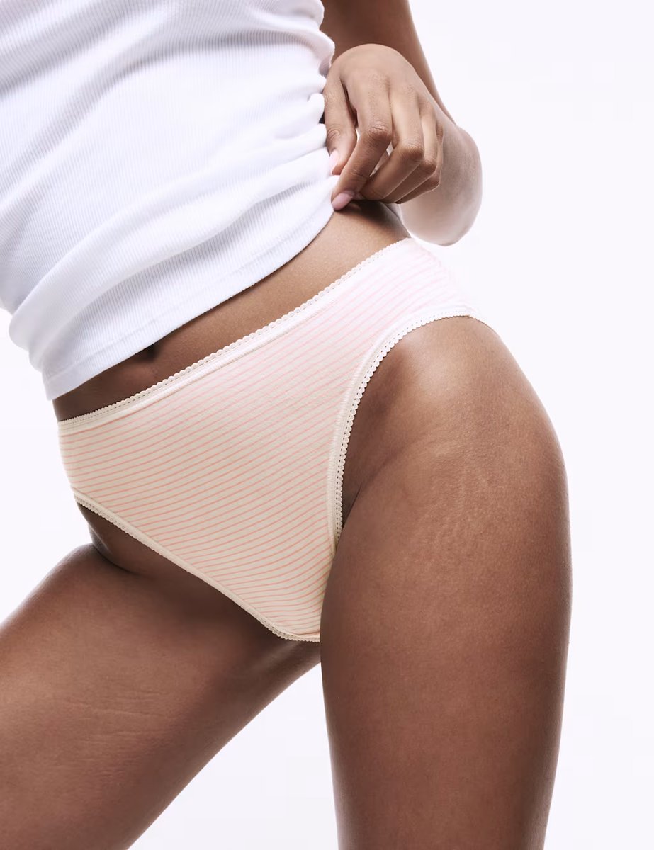 Marks & Spencer M&S 5pk Pure Cotton Printed High Leg Knickers Ivory Mix - 2