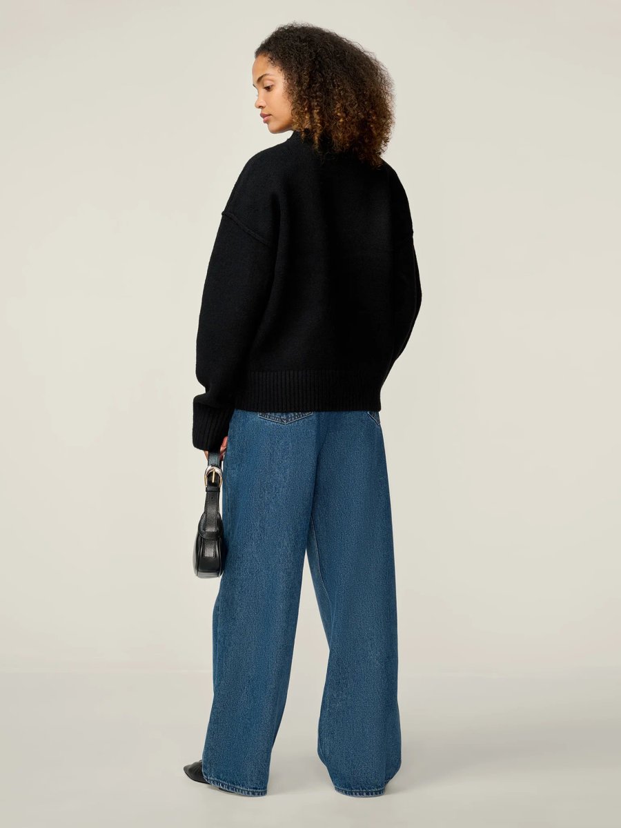 OMNES Clementine Jumper in Black - 2