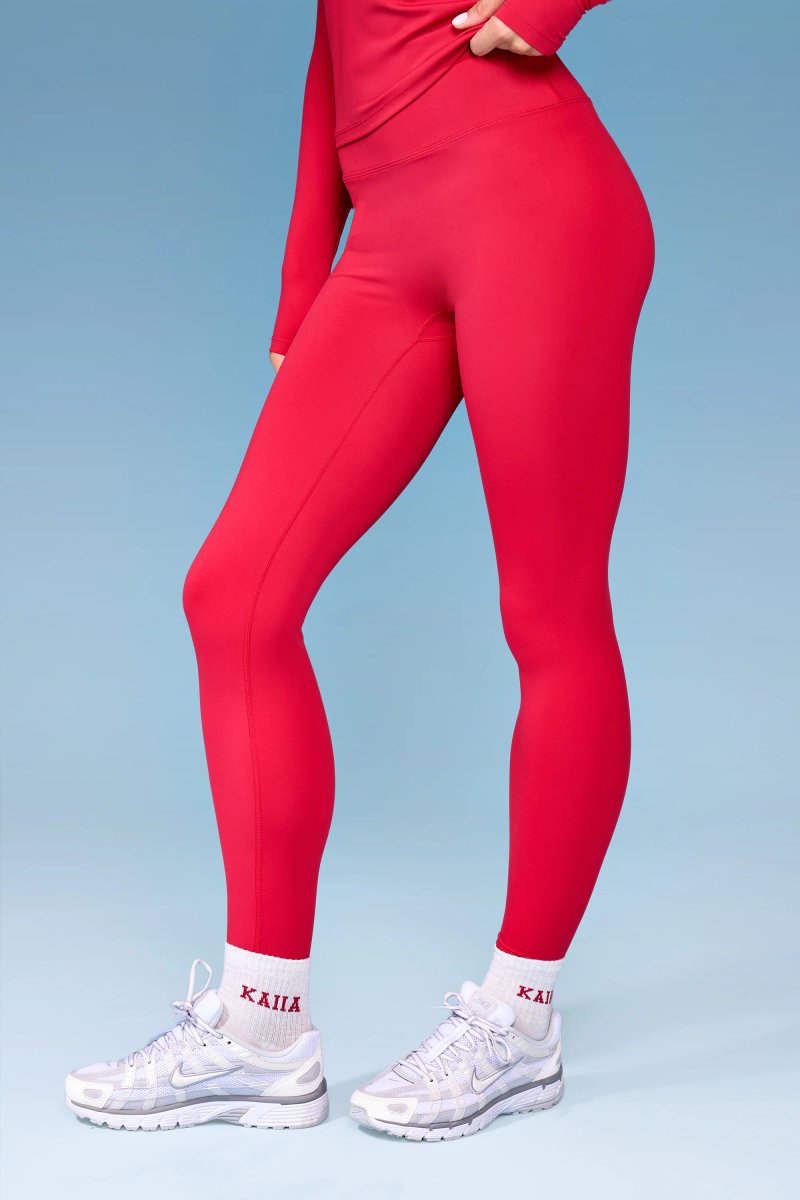 Kaiia Kaiia Sculpt Leggings Deep Red - 2