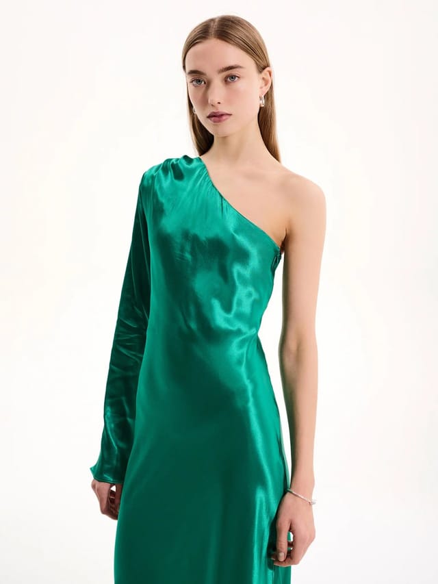OMNES Charlee Dress in Green - 3