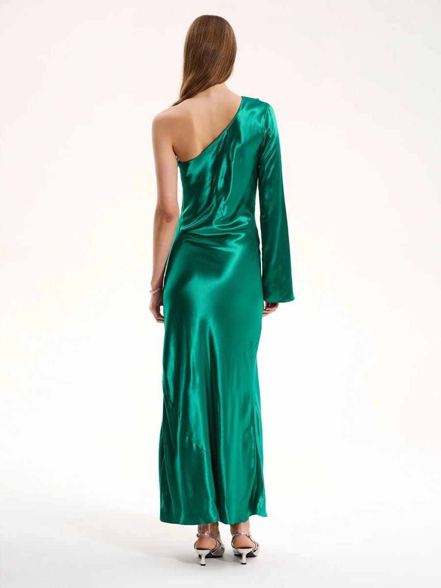 OMNES Charlee Dress in Green - 4