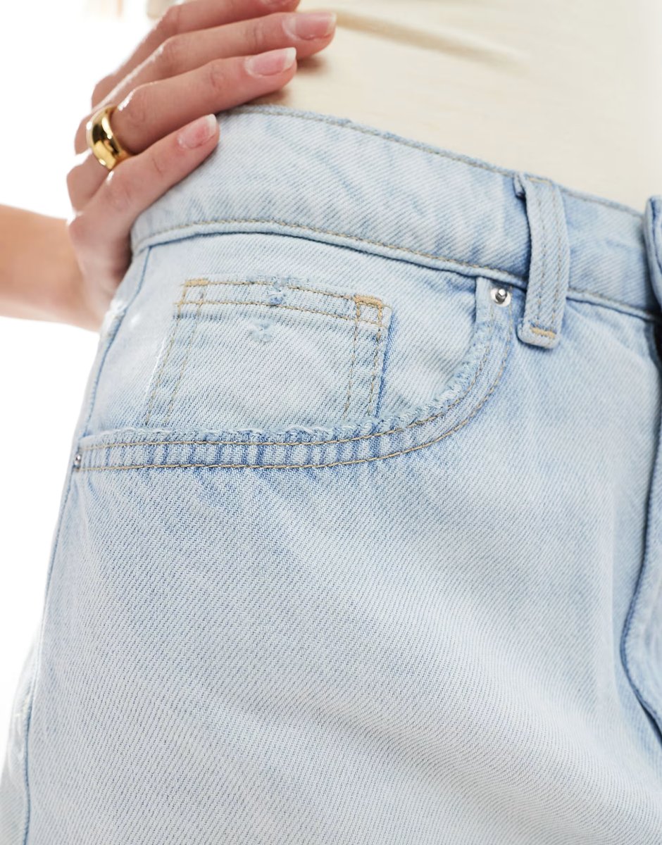 ASOS Cotton On original denim mini skirt in sunlight blue - 2