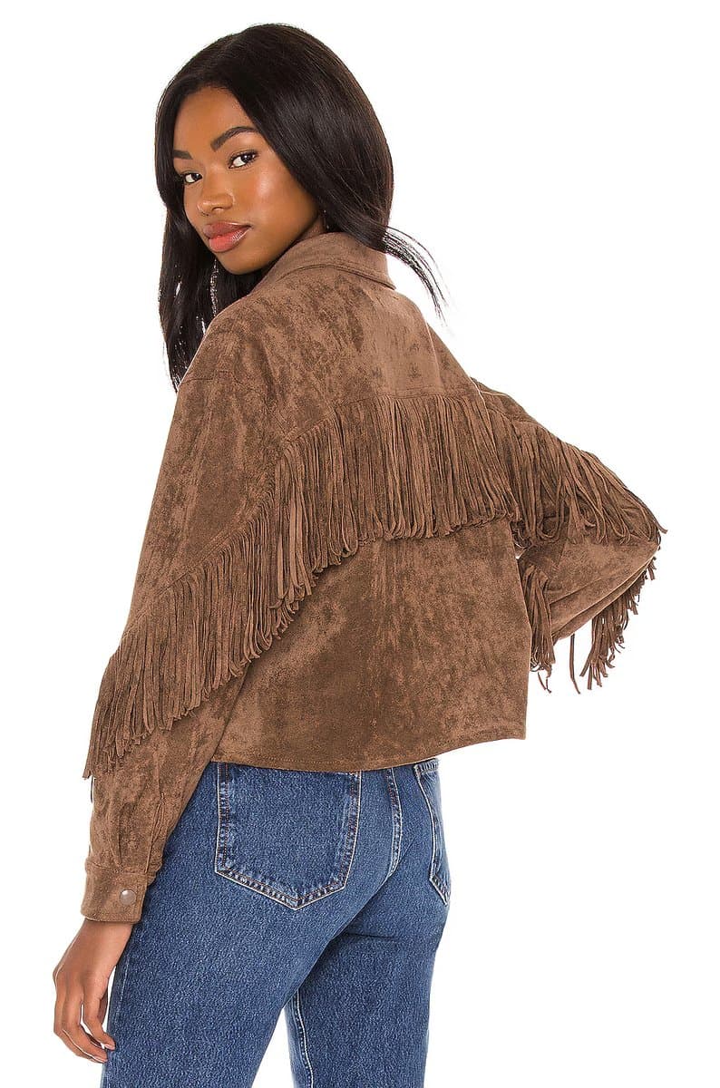 revolve Fringe Shacket