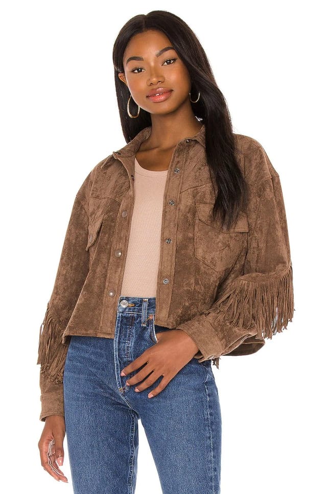 revolve Fringe Shacket - 2