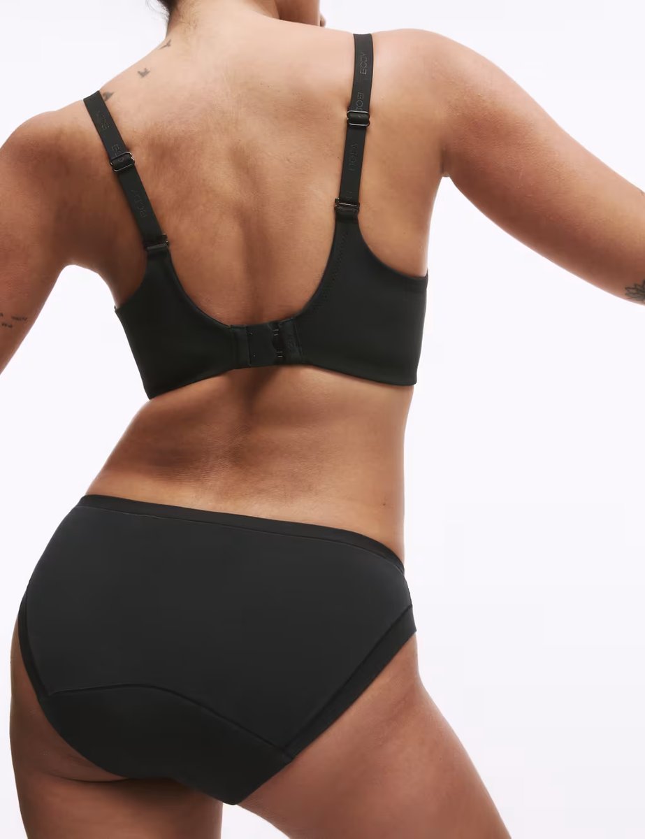 Marks & Spencer M&S 3pk Heavy Absorbency Modal Period Bikini Knickers Black - 3