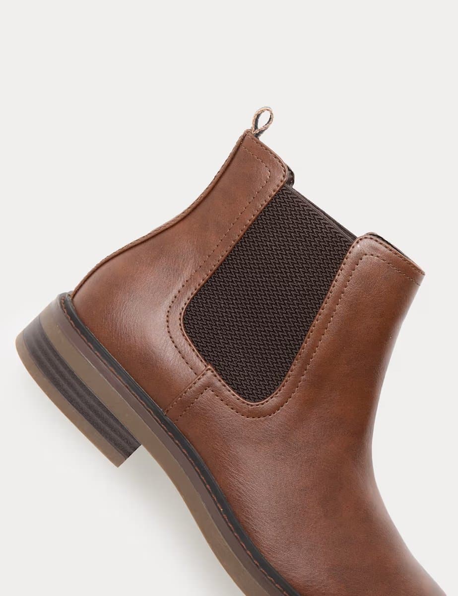 Marks & Spencer M&S Pull-On Chelsea Boots in Tan