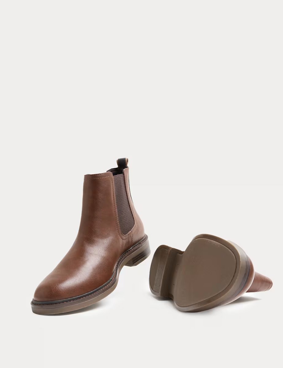 Marks & Spencer M&S Pull-On Chelsea Boots Tan - 2