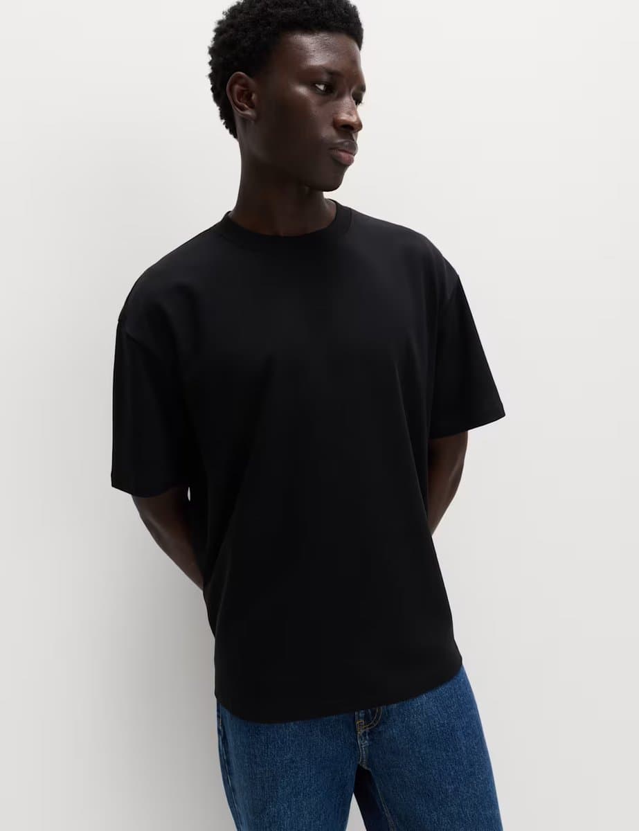 Marks & Spencer M&S The Ultimate Cotton Blend T-Shirt Black