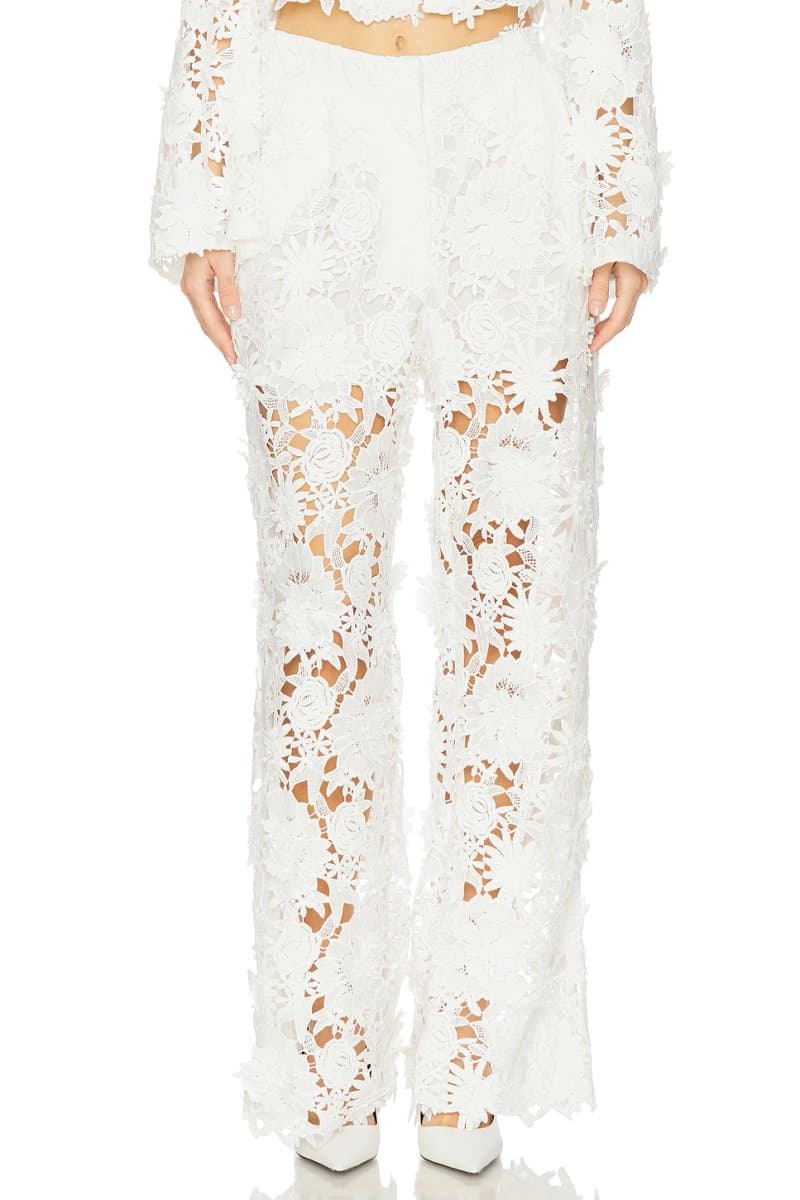 revolve Adrian Floral Lace Pants
