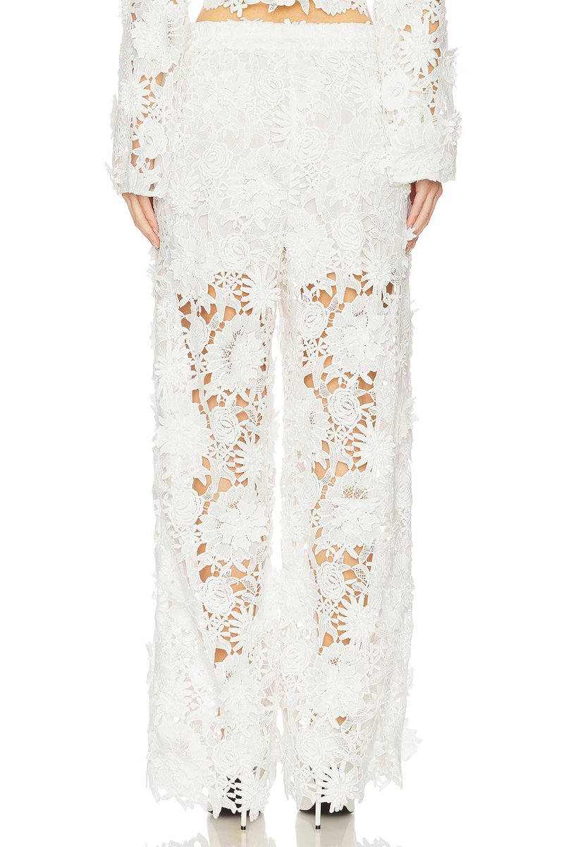 revolve Adrian Floral Lace Pants - 4