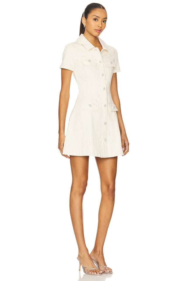revolve Collared Denim Mini Dress - 2