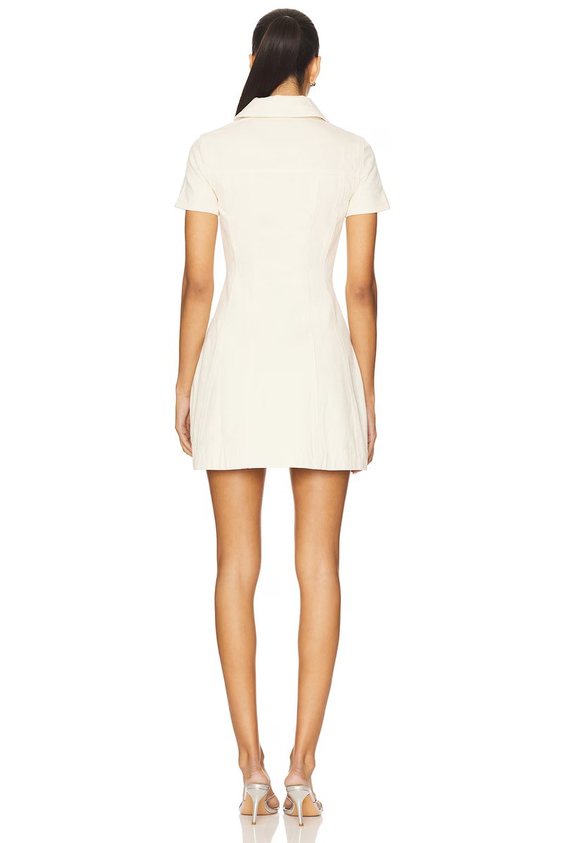 revolve Collared Denim Mini Dress - 3