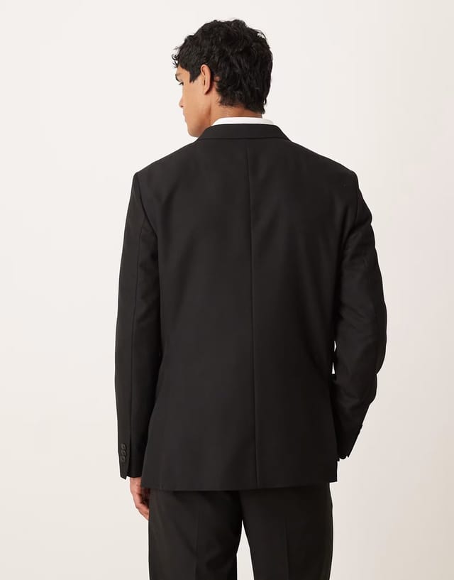 ASOS Mango pintor suite blazer in black co-ord 1 - 3