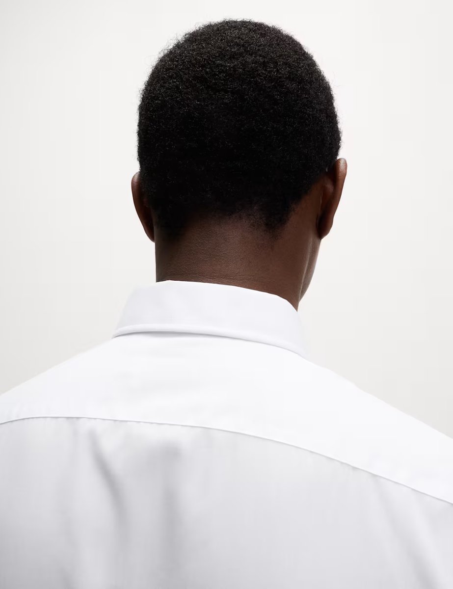 Marks & Spencer M&S 3 Pack Skinny Fit Easy Iron Shirts White - 3