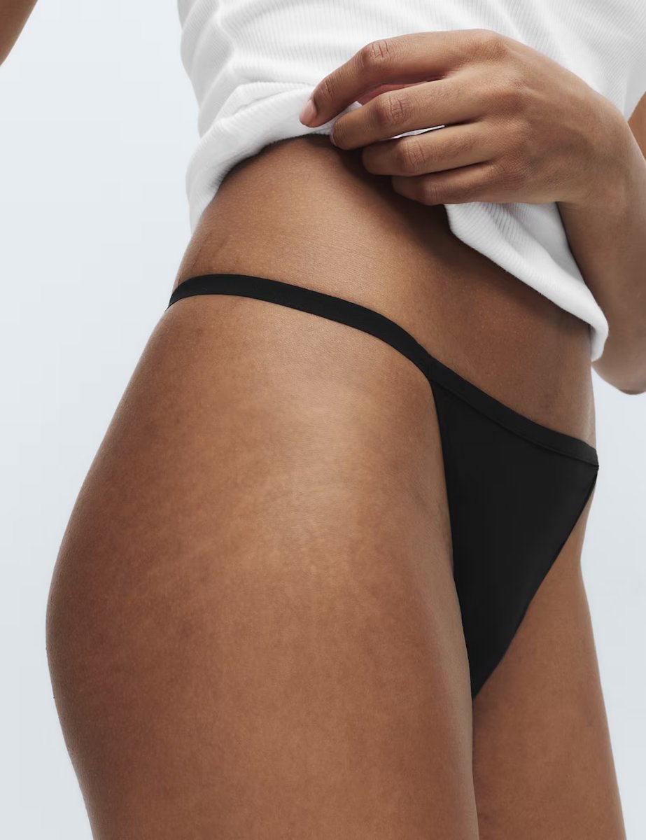 Marks & Spencer M&S 7 Pack Microfibre G-String Thongs Black Mix - 2