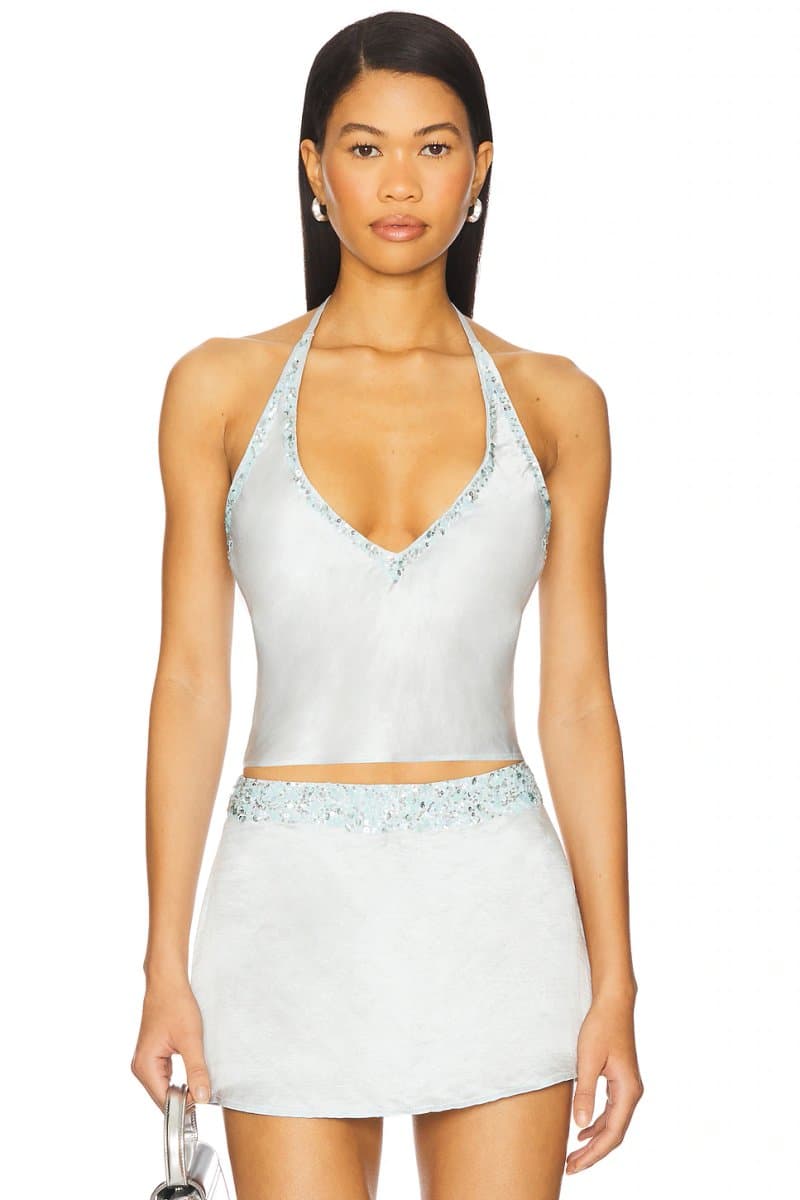 revolve x REVOLVE Marina Hand Beaded Top