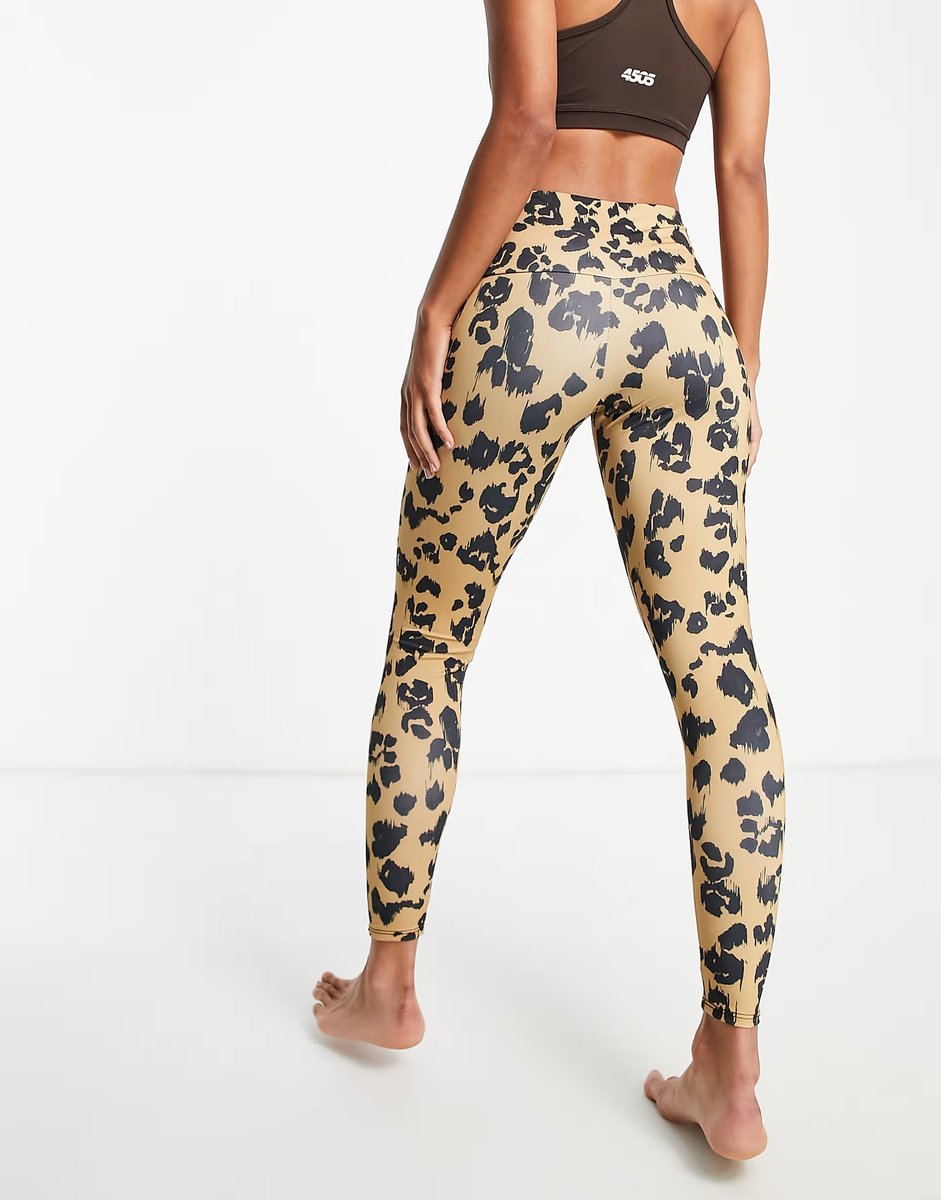 ASOS Onzie high waisted leggings in leopard print exclusive to ASOS  - 3