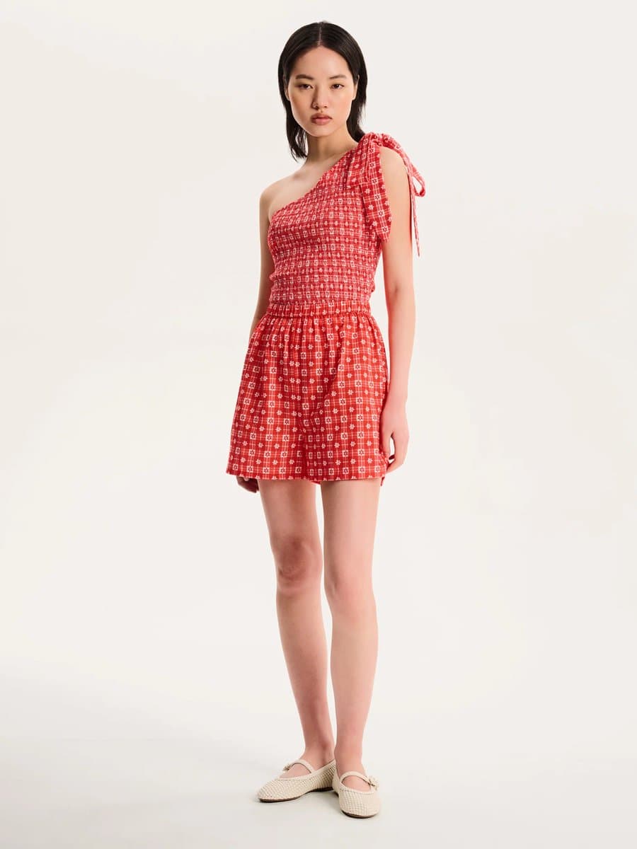 OMNES Joshua Gingham Floral Shorts