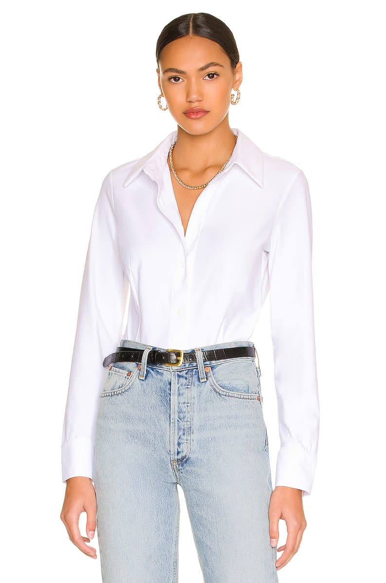 revolve Classic Button Down Bodysuit