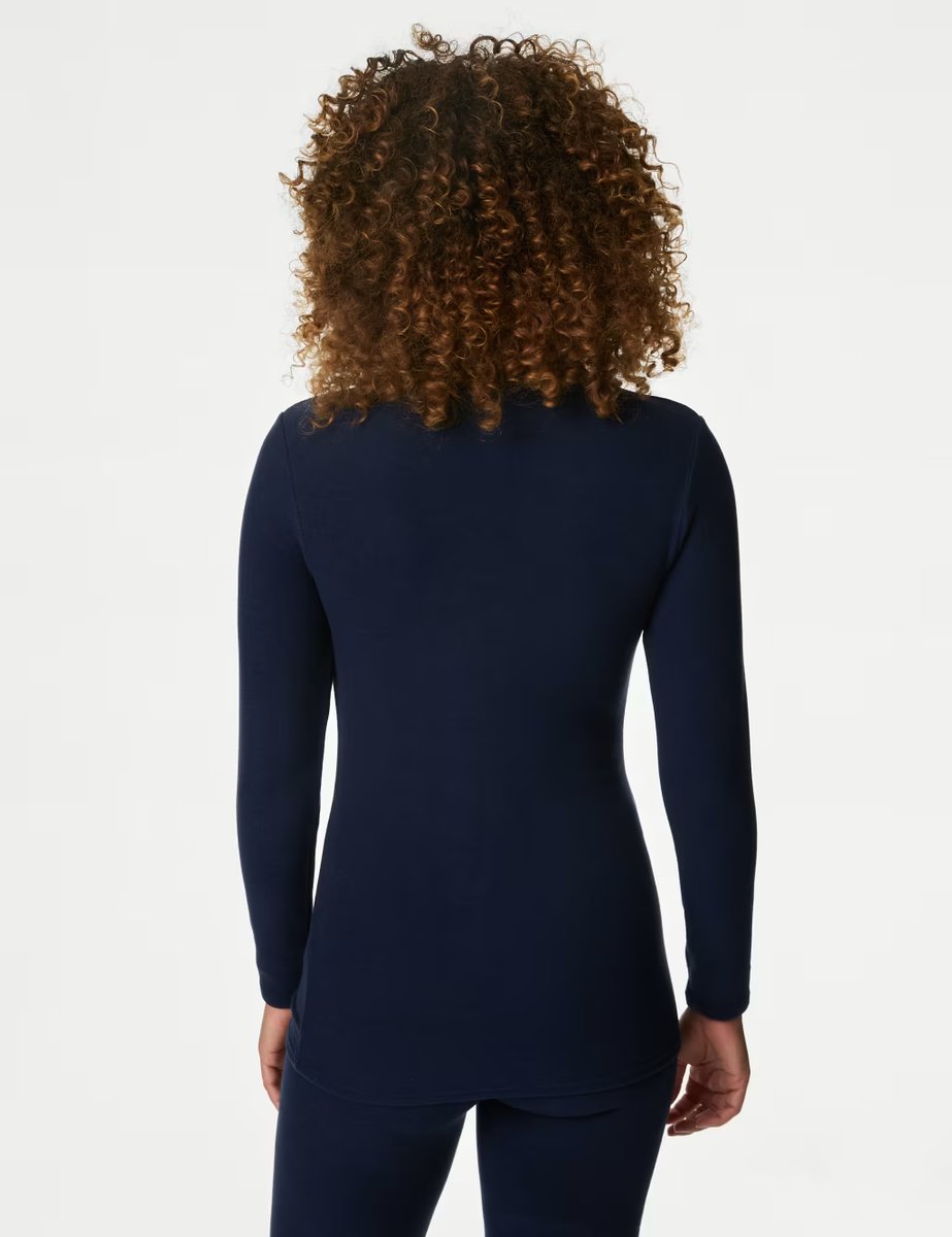 Marks & Spencer M&S Heatgen™ Maximum Thermal Fleece Top Navy - 4