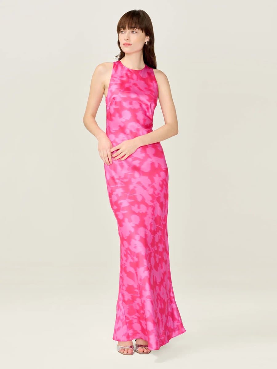 OMNES Jai Dress in Magenta