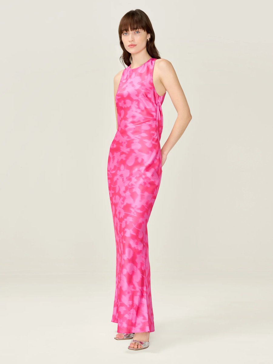 OMNES Jai Dress in Magenta - 2