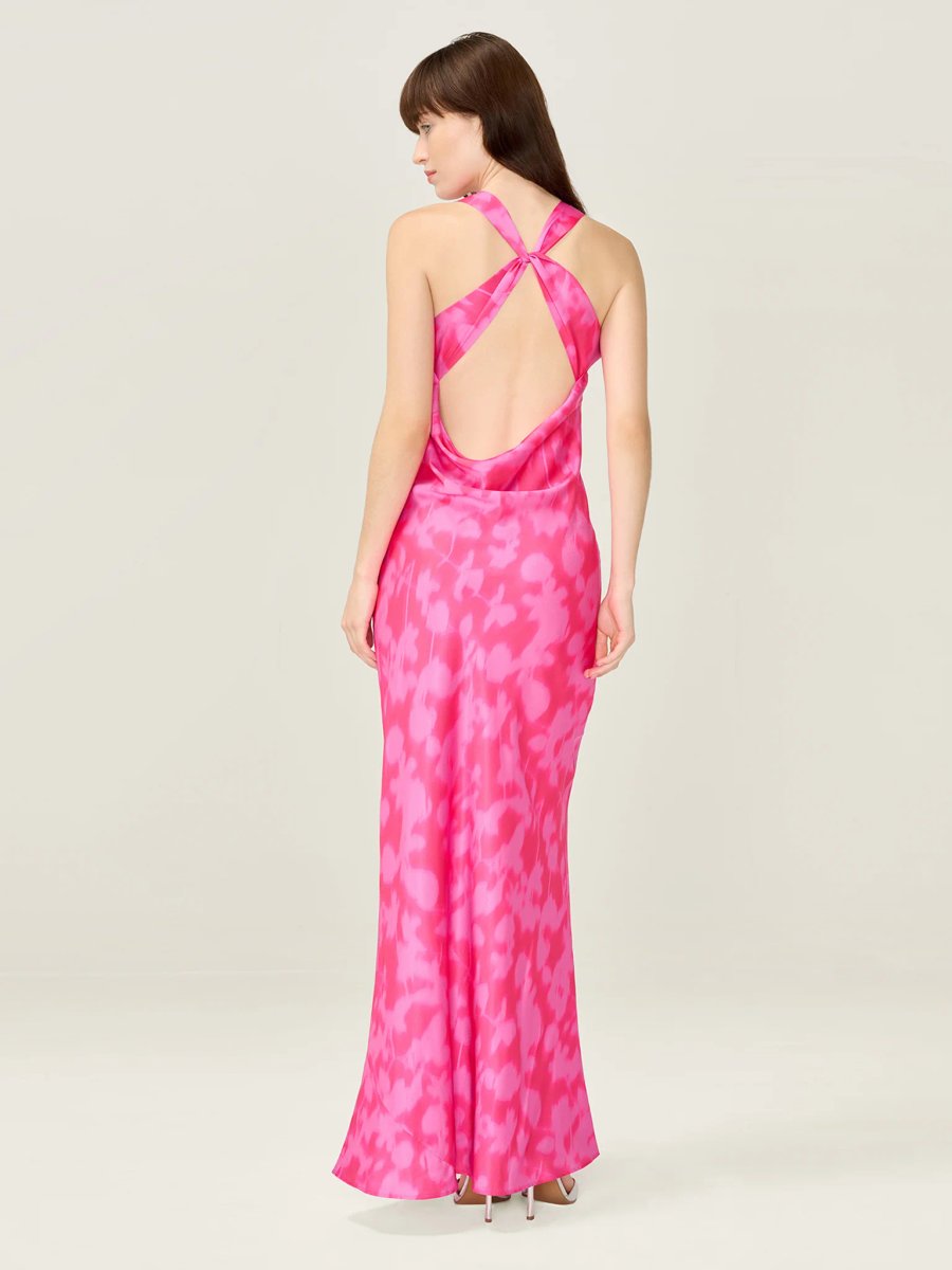 OMNES Jai Dress in Magenta - 3