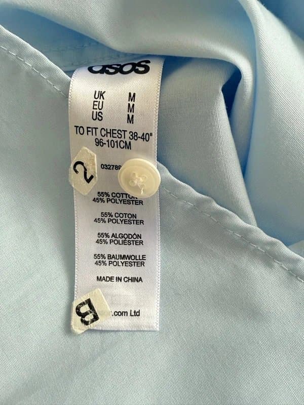 ASOS Light Blue Short Sleeve Shirt M Asos