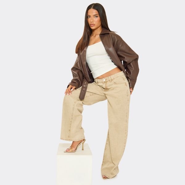 EGO Basil Clear Perspex Strap Pointed Peep Toe Slingback Heel In Gold Faux Leather, Women's Size UK 3 - 2