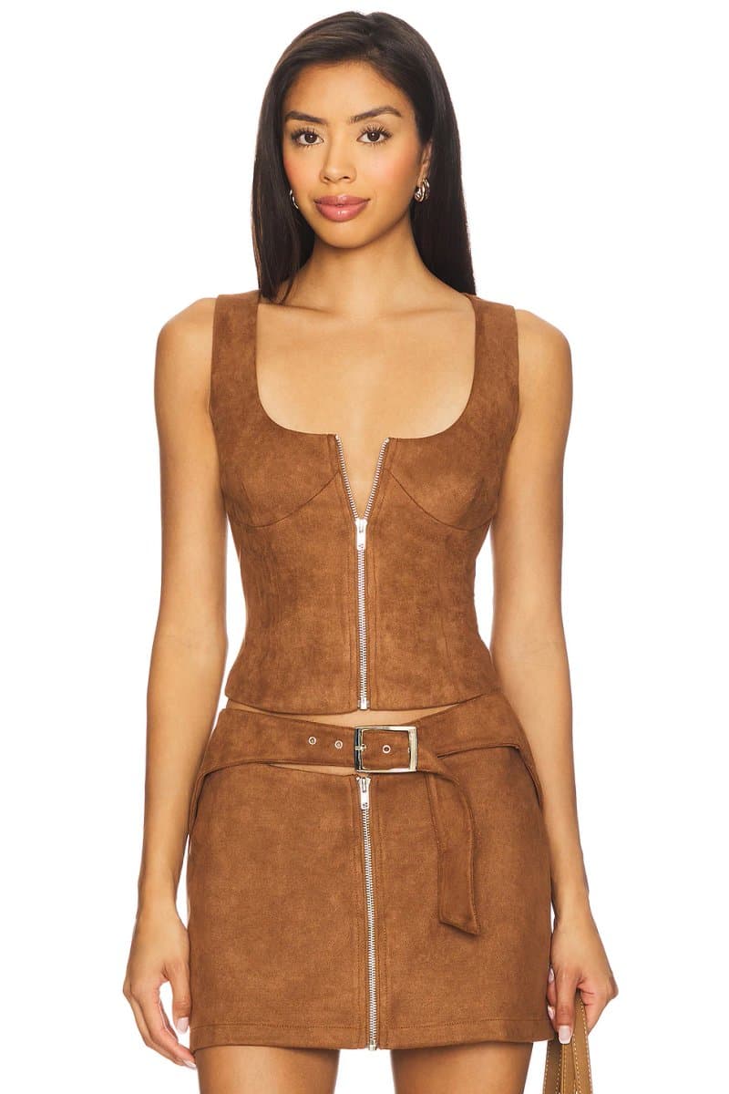 revolve revolve Regina Top in Chocolate