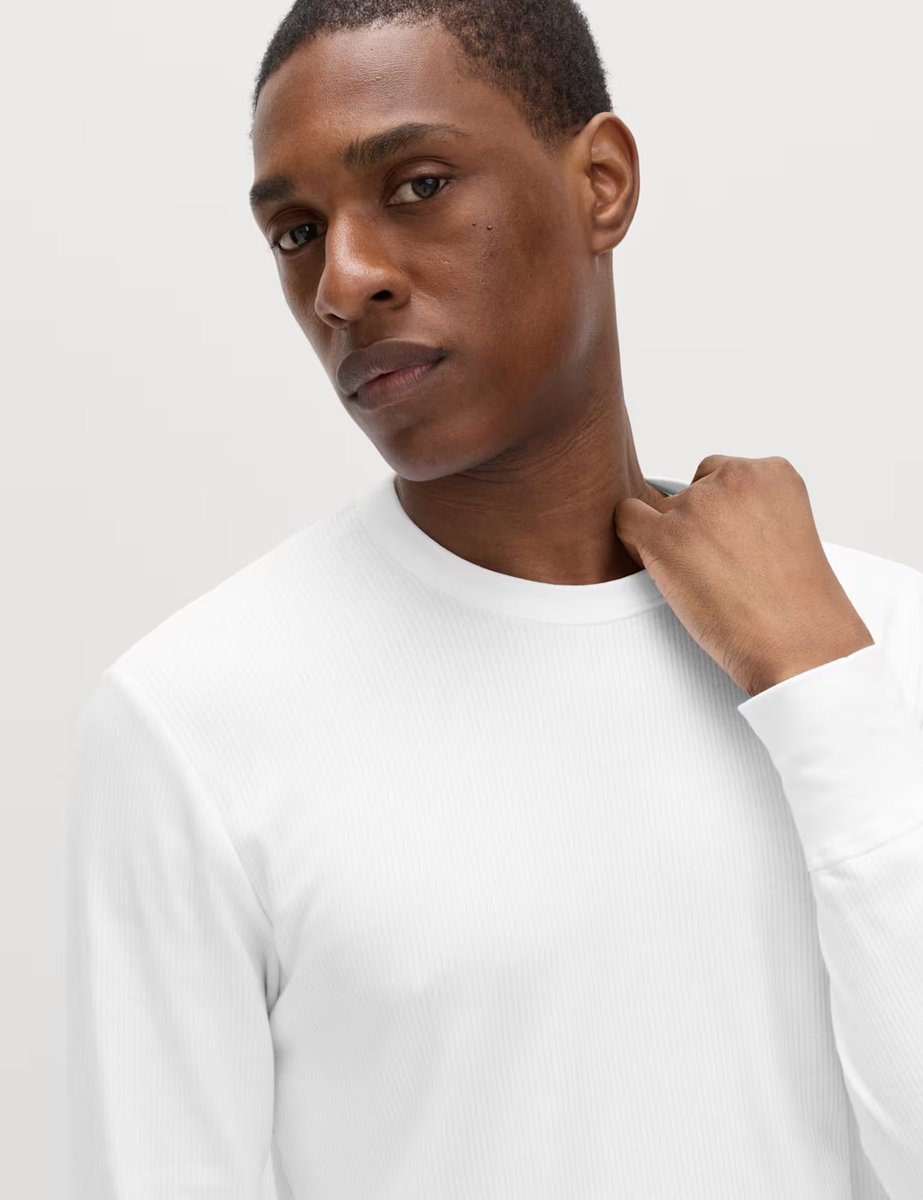 Marks & Spencer M&S Heatgen™ Medium Thermal Long Sleeve Tops White - 4