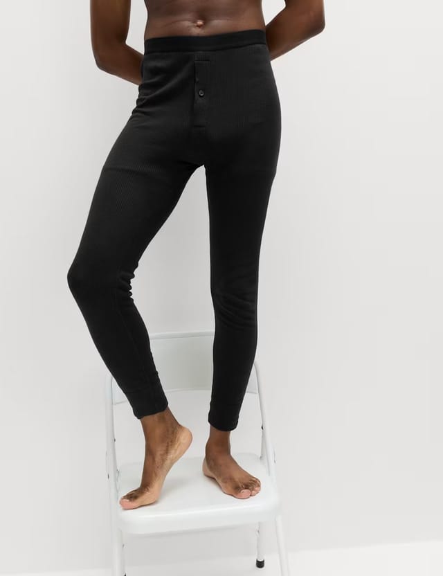 Marks & Spencer M&S Heatgen™ Medium Thermal Long Johns Black - 2