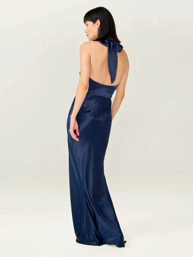 OMNES Arles Dress in Navy - 2