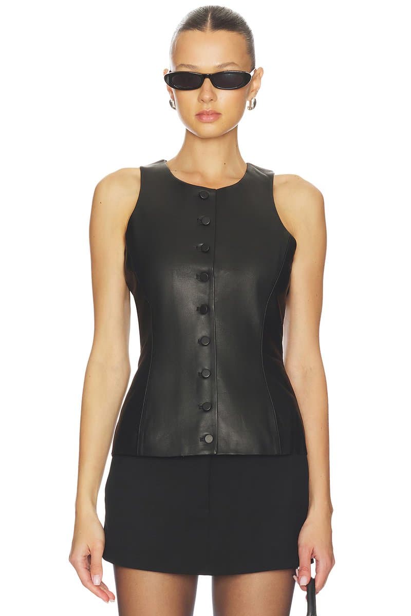 revolve Revolve Sleeveless Peplum Top in Black