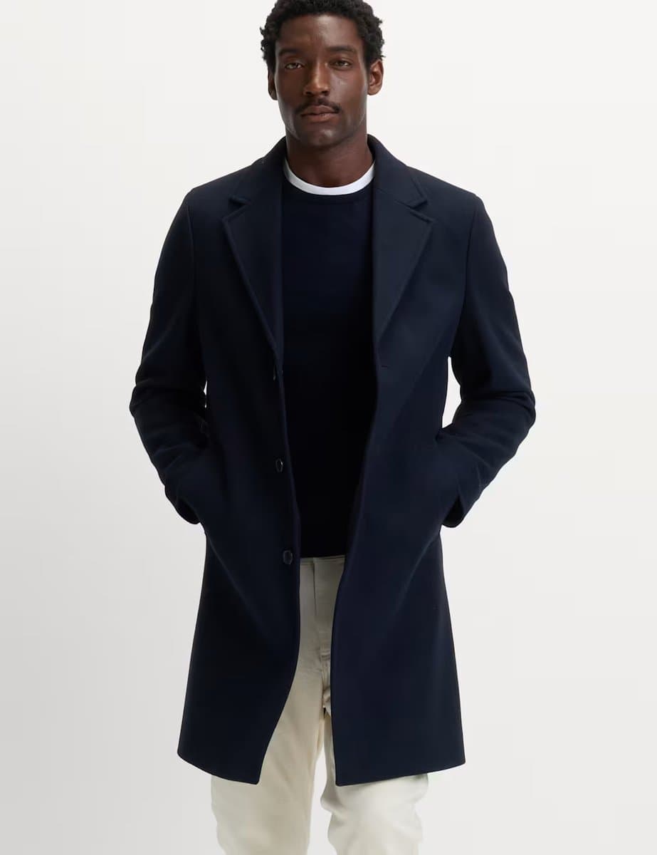 Marks & Spencer M&S Revere Overcoat Navy