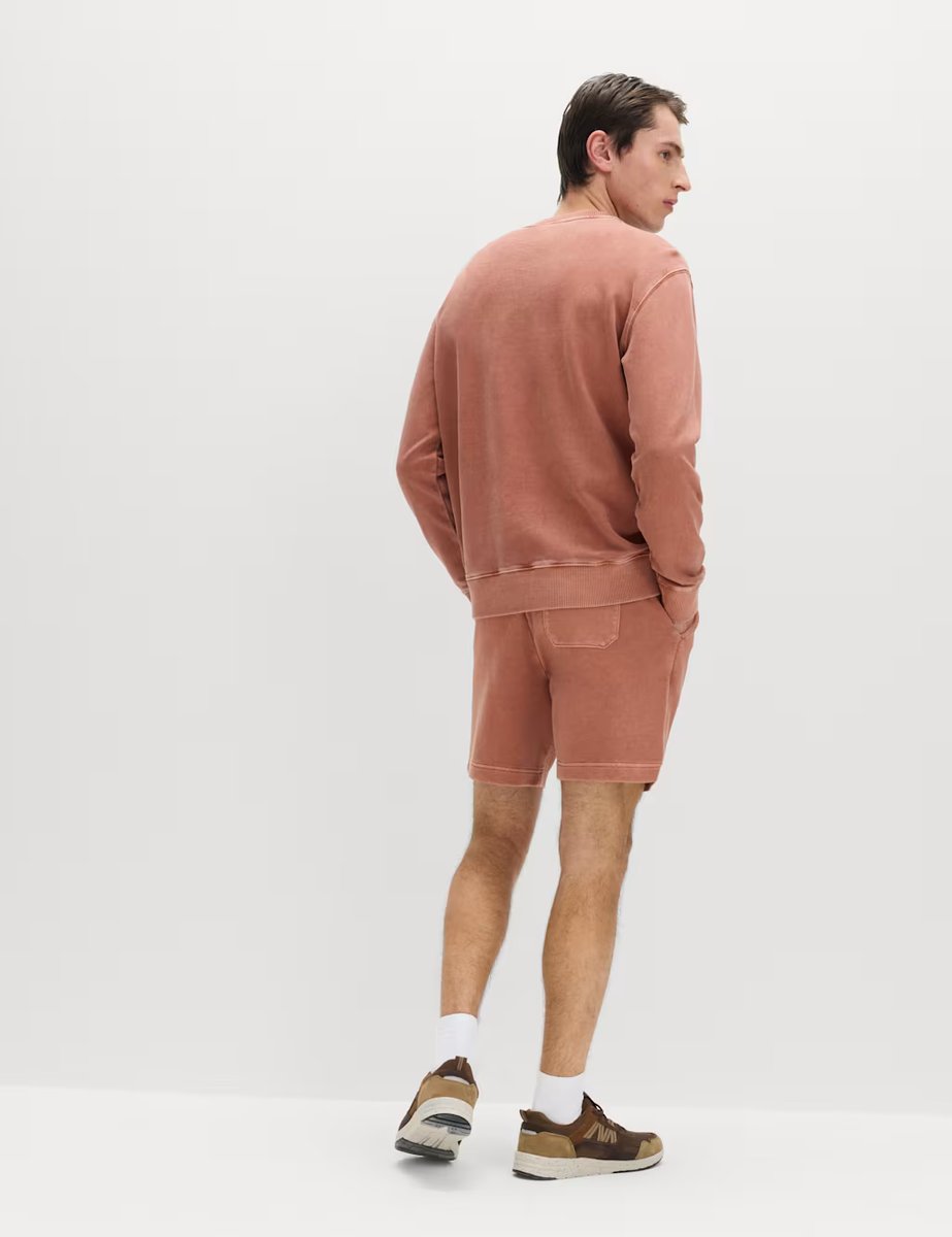 Marks & Spencer M&S Pure Cotton Garment Dye Sweatshirt Rust - 4