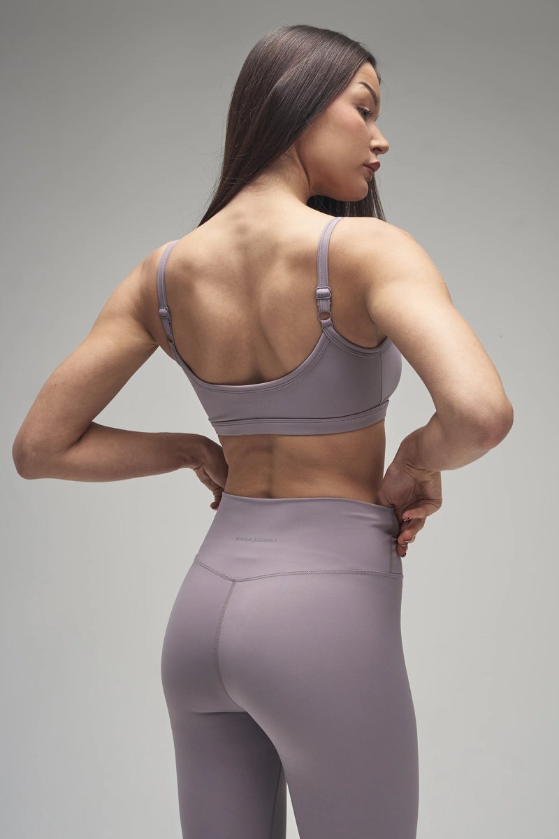 Kaiia Kaiia Sculpt Scoop Neck Bralette Mauve - 2