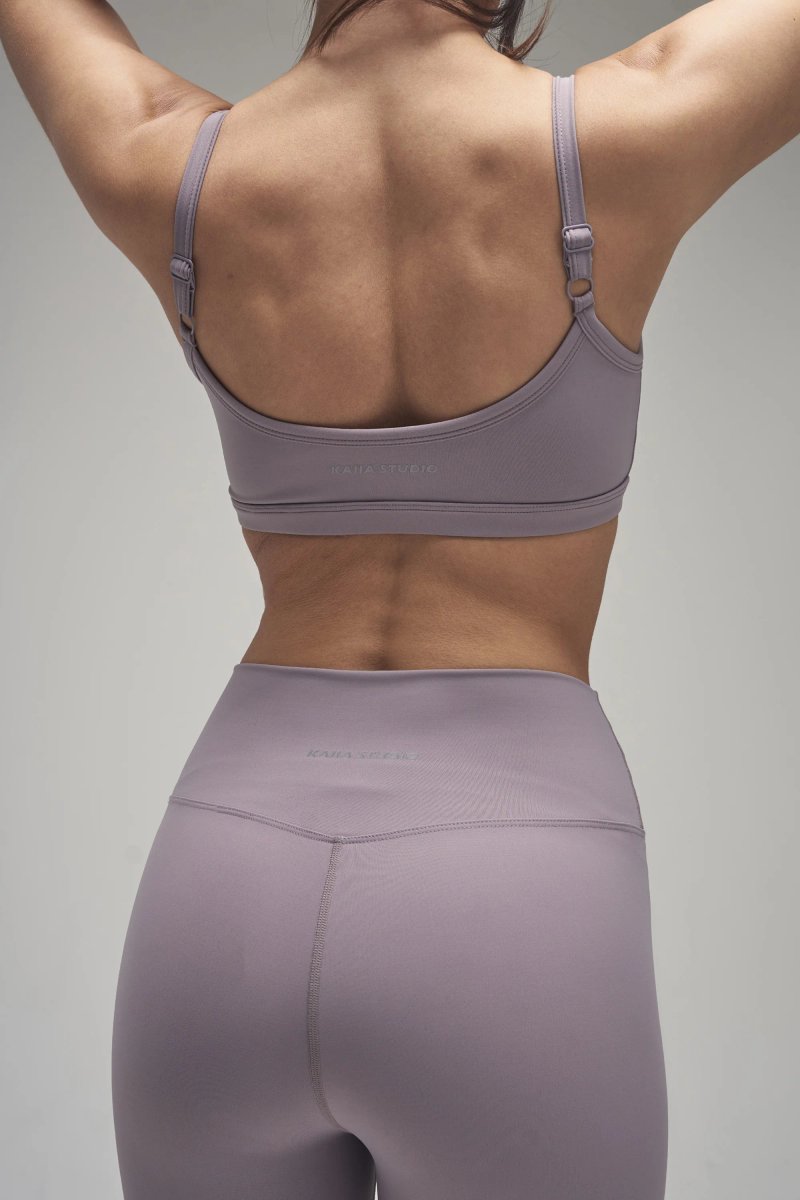 Kaiia Kaiia Sculpt Scoop Neck Bralette Mauve - 4