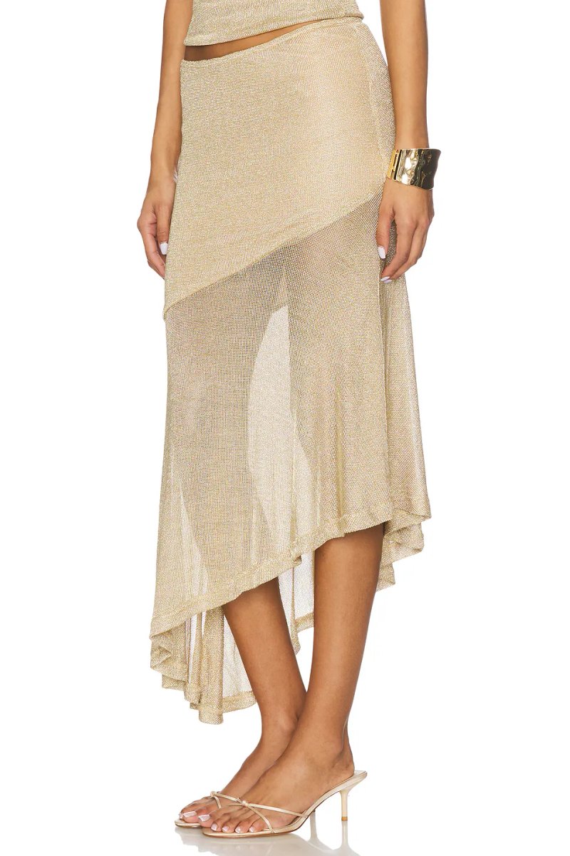 revolve Elaine Flounce Midi Skirt - 3