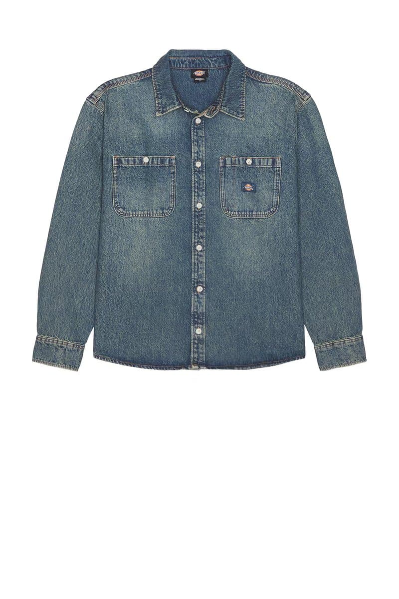 revolve Mechanic Long Sleeve Denim Shirt