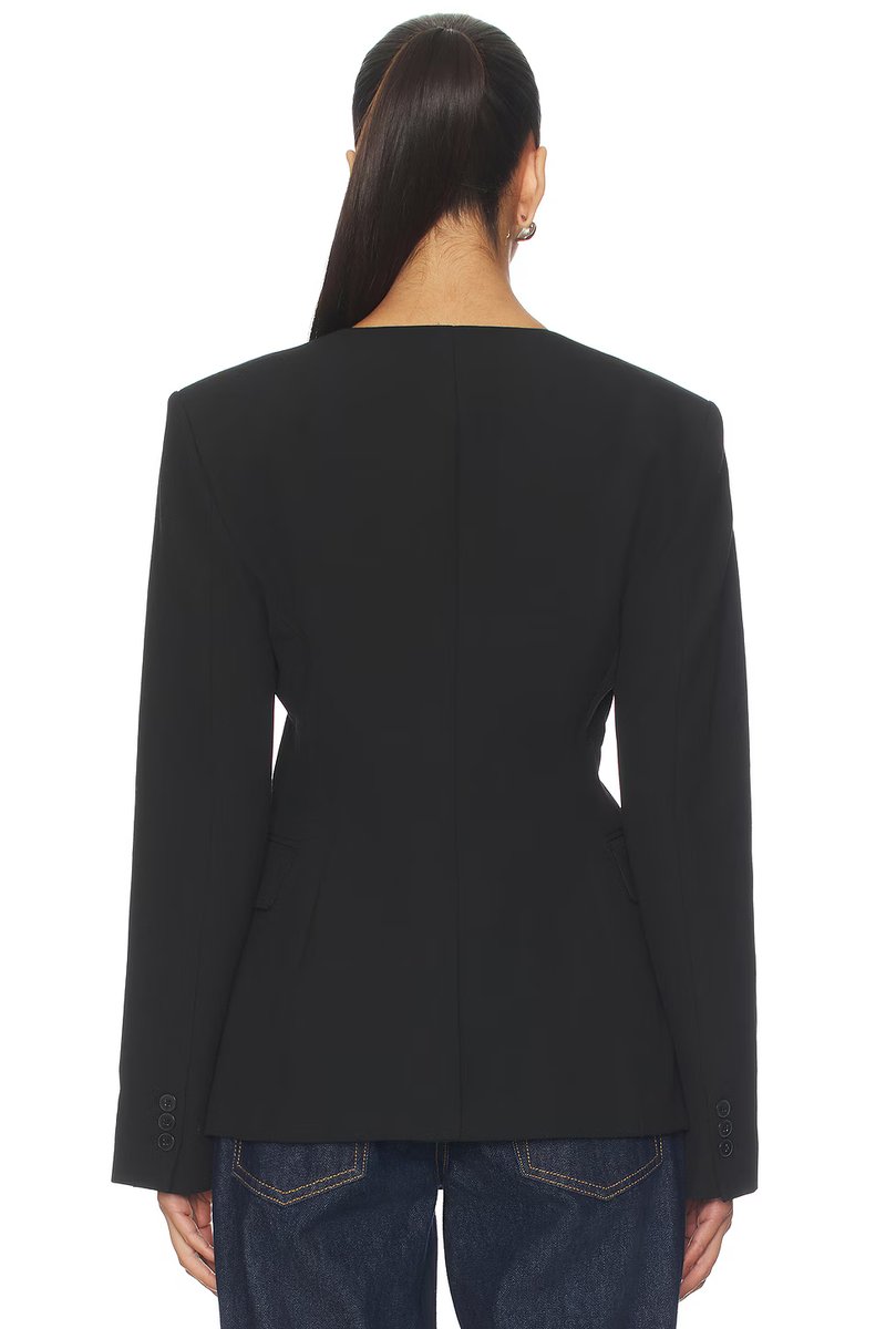 revolve Keki Collarless Blazer - 3