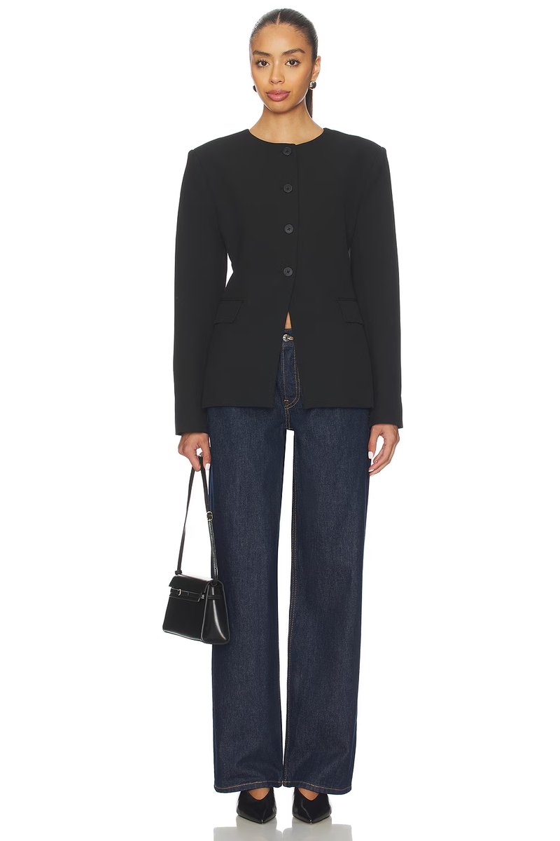 revolve Keki Collarless Blazer - 4