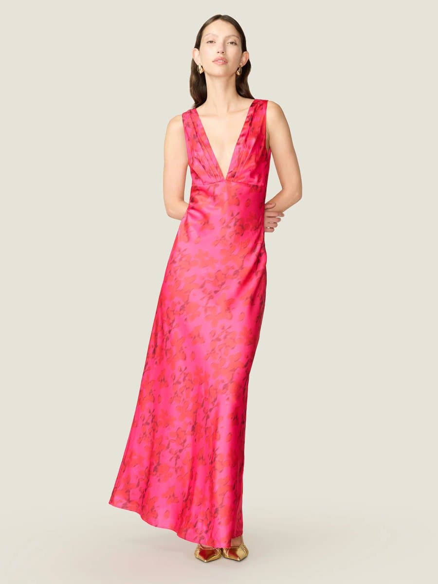 OMNES Casey Dress in Hazy Petal Print