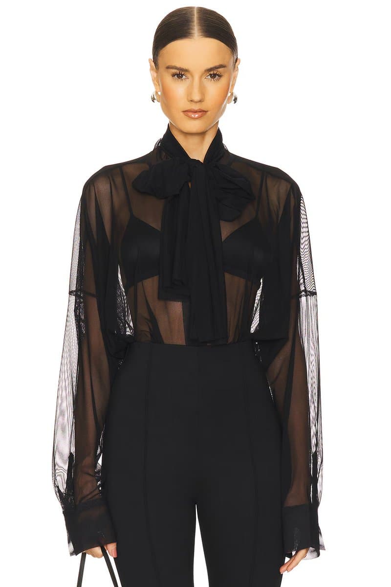 revolve Super Oversized Bf Shirt Bodysuit
