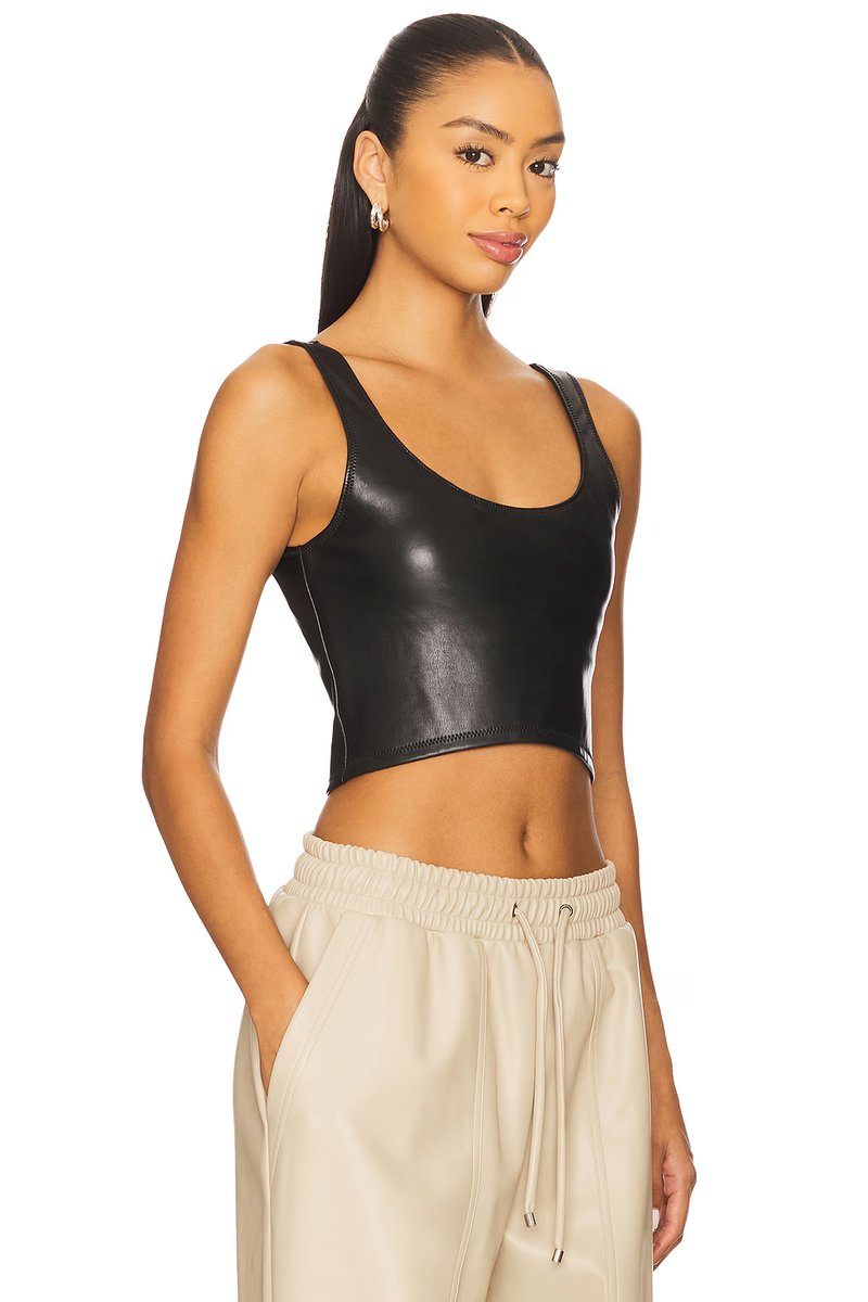revolve Leather Tank Top - 2