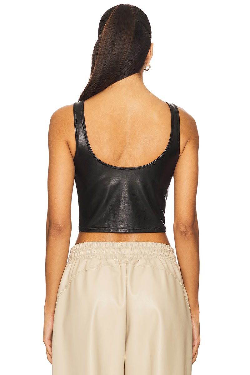 revolve Leather Tank Top - 3