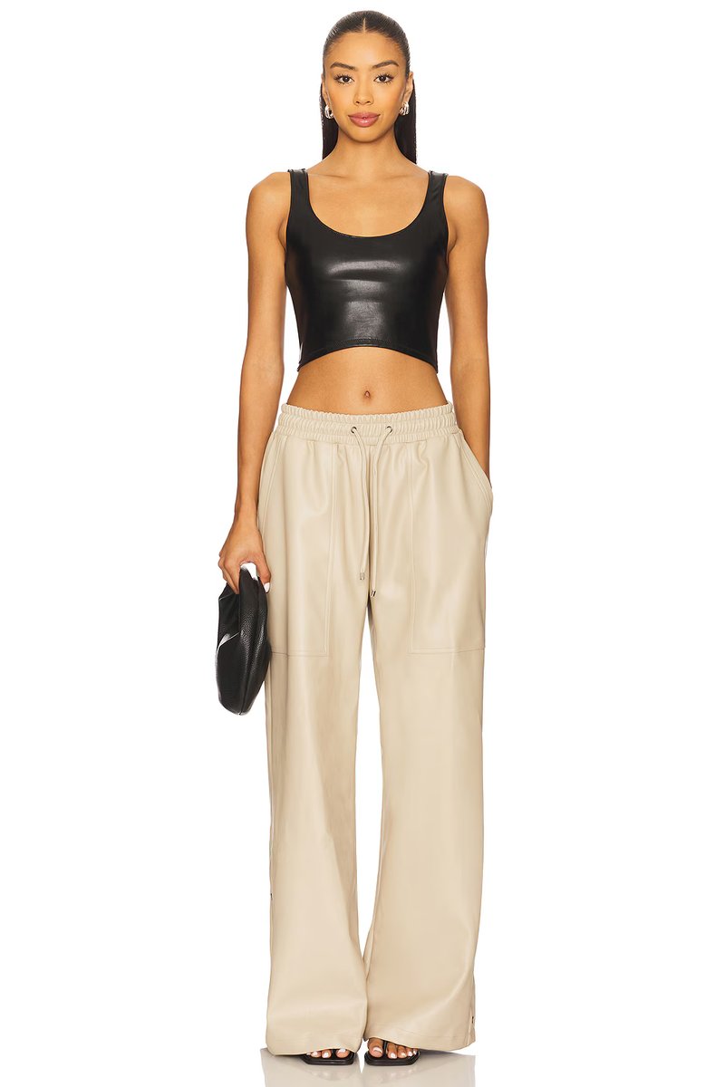 revolve Leather Tank Top - 4