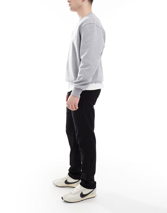 ASOS New Look slim fit chinos in black - 2